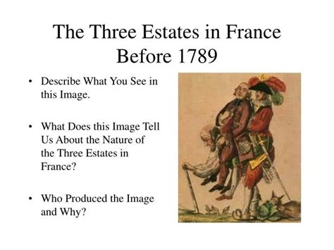 Ppt The Three Estates In France Before 1789 Powerpoint Presentation