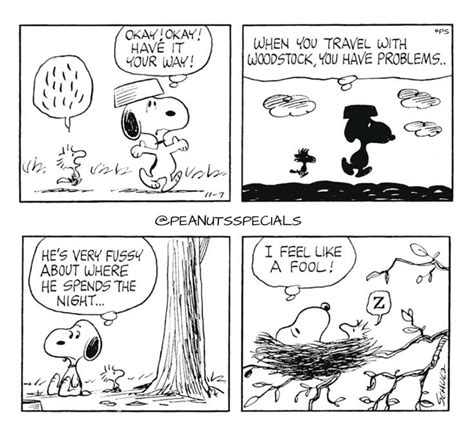 A Comic Strip With Snoop And The Peanuts