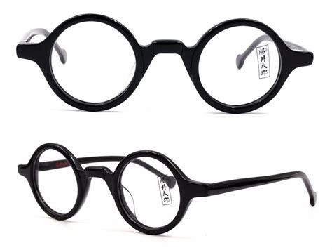 38mm small round vintage eyeglass frames acetate rx able spectacles glasses eyeglass frames