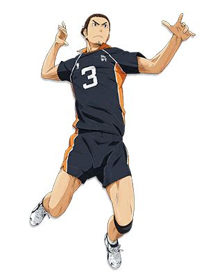 Characters that have not appeared in the anime are represented with art from the manga. Image - Asahi Azumane Cover.png - Haikyuu!! Wiki