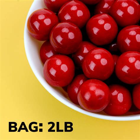 Gumballs For Gumball Machine 1 Inch Large Gumballs Cherry Flavored