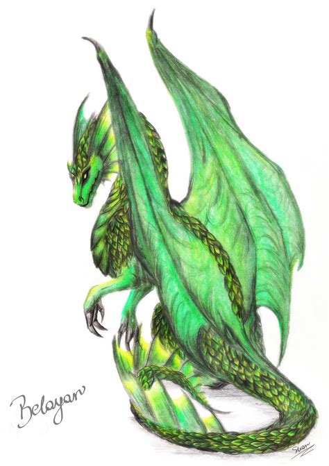 Anime Green Dragon