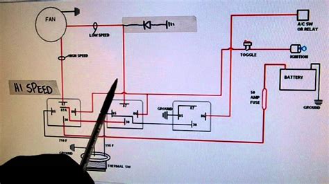 Two speeds inline fan wiring instruction. 2- Speed Electric Cooling Fan Wiring Diagram - YouTube