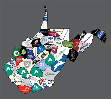 Geography games, quiz game, blank maps, geogames, educational games, outline map, exercise, classroom activity, teaching ideas, classroom. On the Map: West Virginia's Largest Employers by County