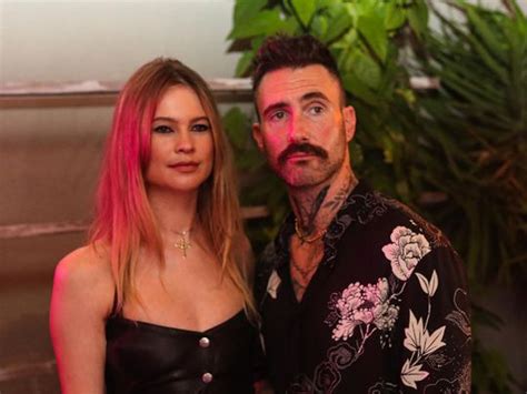 Singer Adam Levine And His Wife Make Their First Public Appearance
