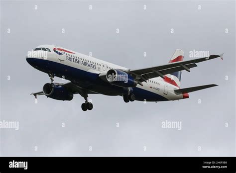 An Airbus A320 Flying For British Airways Arrives At London Heathrow
