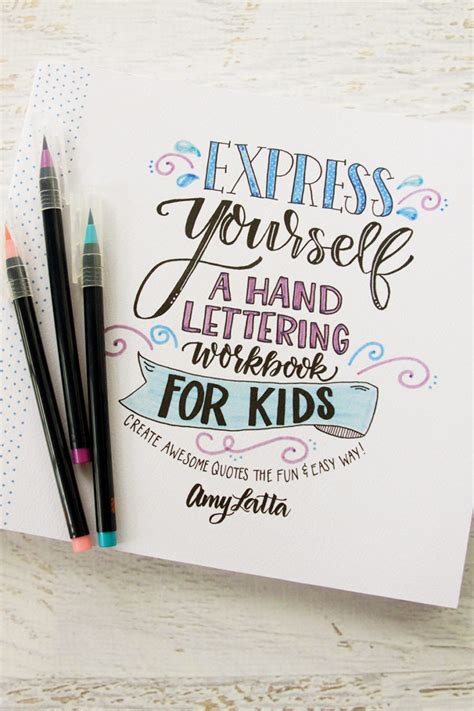 Hand Lettering For Kids Book