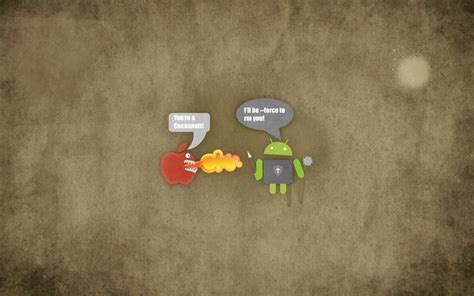 Free Download Apple Vs Android Wallpaper Background 3589 Wallpaper