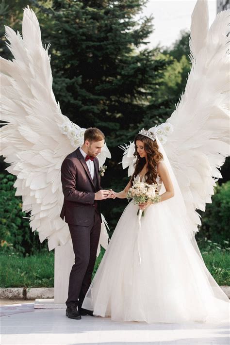Giant Angel Wings Wedding Scene Outdoor Wedding Decorations Wedding