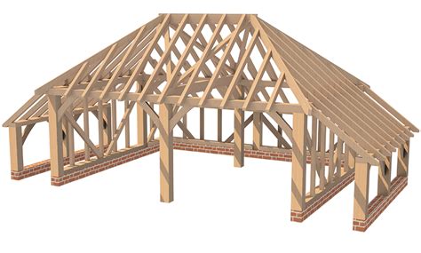 Like a hip roof, it has an even overhang around the entire building. Greenacre Oak - Oak & Timber Frames