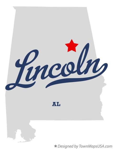 Map Of Lincoln Al Alabama