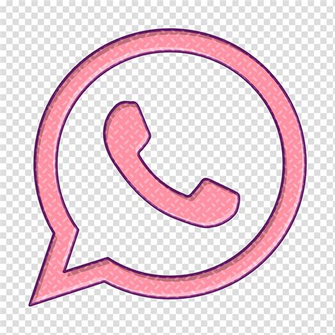 Call Icon Social Icon Social Media Icon Whatsapp Icon Pink Symbol