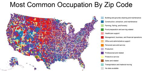 These Maps Show The Most Common Jobs In Each Zip Code Huffpost
