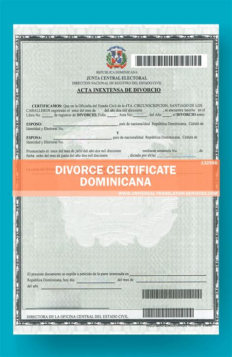 Divorce Certificate Translation Template Dominica At 15 Best Offer