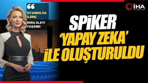 Yapay Zeka Türkiyede Haber Sunmaya Başladı YouTube