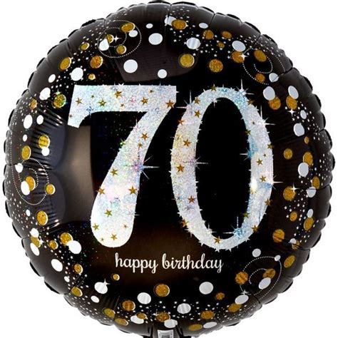 Prismatic 70th Birthday Balloon 17 12in Sparkling Celebration In