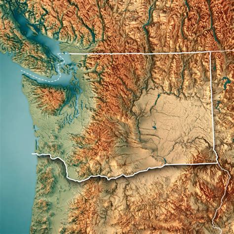 Best Washington State Map Stock Photos Pictures And Royalty Free Images