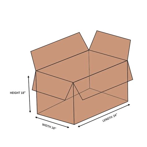 Double Wall Cardboard Box 24 X 18 X 18 Hub Packaging