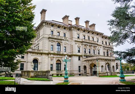 The Breakers A Vanderbilt Mansion Newport Rhode Island Stock Photo
