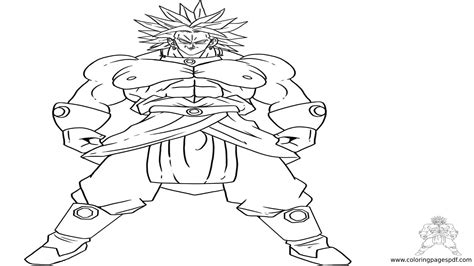 Broly Coloring Pages Posted By Ethan Cunningham