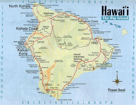 Detailed Map Of Big Island Of Hawaii With Roads Maps Of