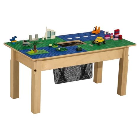 Time 2 Play Rectangle Block Table Lego Table Lego Table With Storage