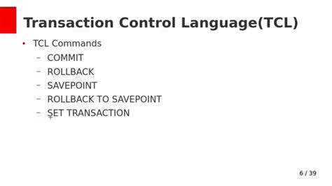 Transaction Control Languagetcl Commands Youtube
