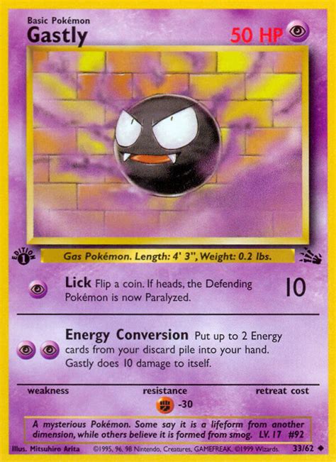 Pokemon.com administrators have been notified and will review the screen name for compliance with. Gastly (Fossil FO 33)