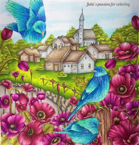 If you would like to get a monthly email with a link to new pages, please email me at jpaschkis@comcast.net with the subject line coloring pages. Menuet de bonheur Colored by Julie's passion for coloring ...