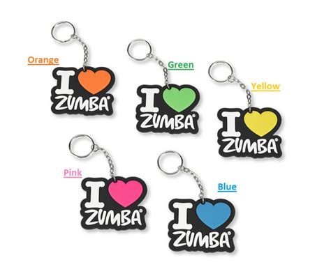 Zumba I Love Zumba Keychain Choose 1 Or All 5