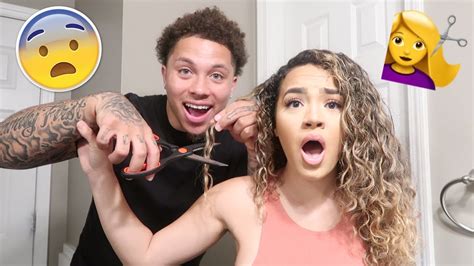 Cutting My Girlfriends Curly Hair Prank She Freaks Out Youtube