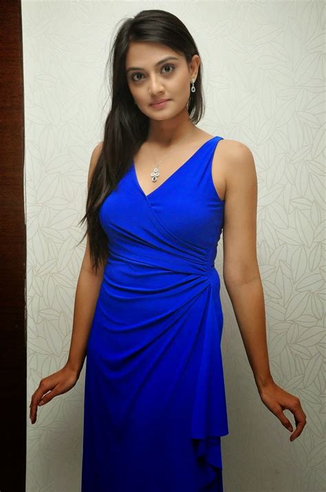 Nikitha Narayan Cute Blue Dress Photo Shoot Nikitha Narayan Gorgeous New Look All About