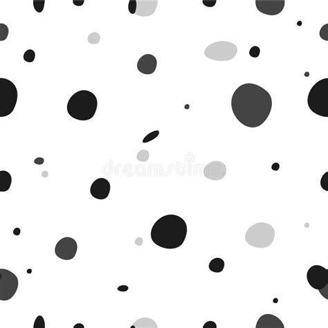 Modern Seamless Dots Doodle Pattern Vector Abstract Background