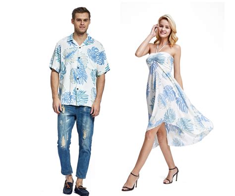 Hawaii Hangover Couple Matching Hawaiian Luau Party Outfit Set Shirt