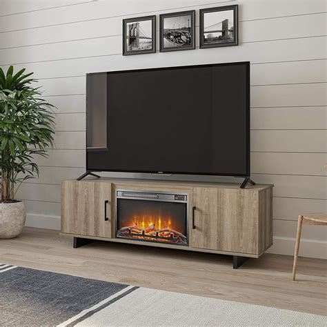 85 Inch Tv Stand With Fireplace