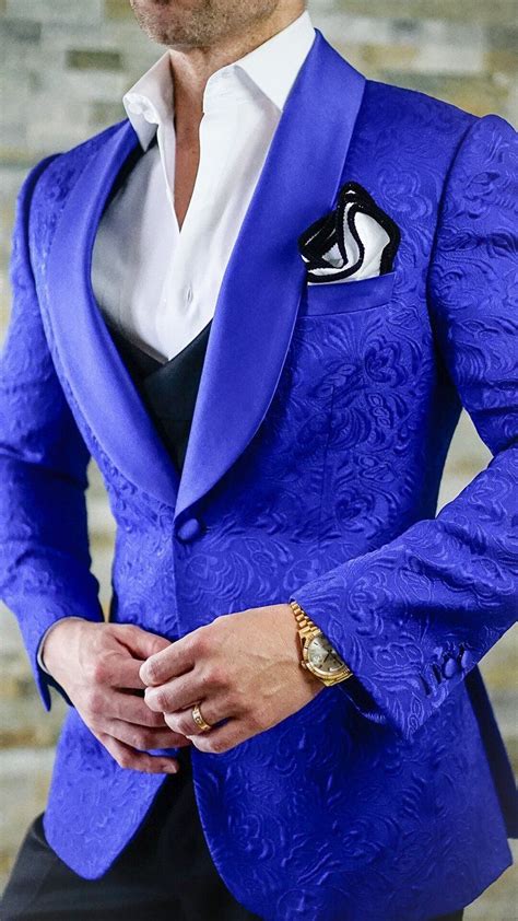 S By Sebastian Royal Blue Paisley Dinner Jacket Suits Suit Fashion Royal Blue Suit