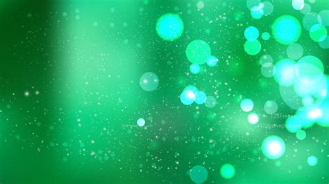 Emerald Green Bokeh Defocused Lights Background