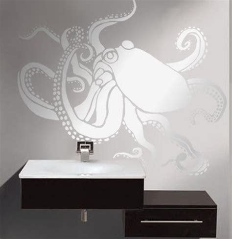 Stencil Large Octopus Wall Stencil Reusablereversible Etsy