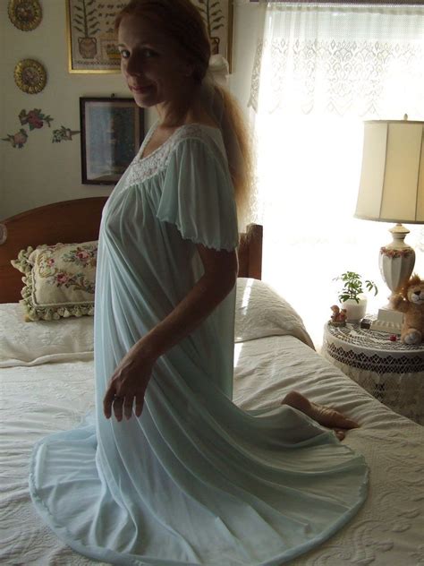 Older Mature Nightgown Up