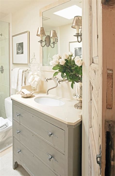 All of these small bathroom ideas will make your space feel bigger and less cluttered. Gray Bathroom Vanity - bathroom - Palm Design Group