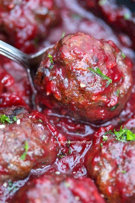 Savory Cranberry Meatballs The Gay Globetrotter