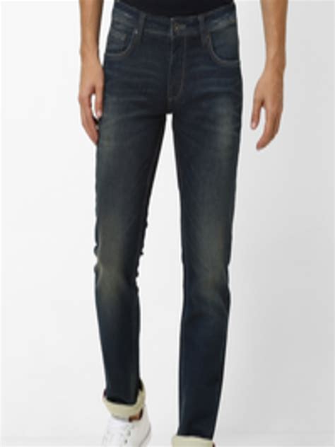 Buy Celio Men Blue Slim Fit Mid Rise Clean Look Stretchable Jeans
