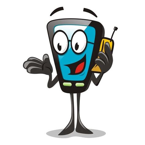 Free AI file Funny cartoon mobile phone vector 02 download Name: Funny