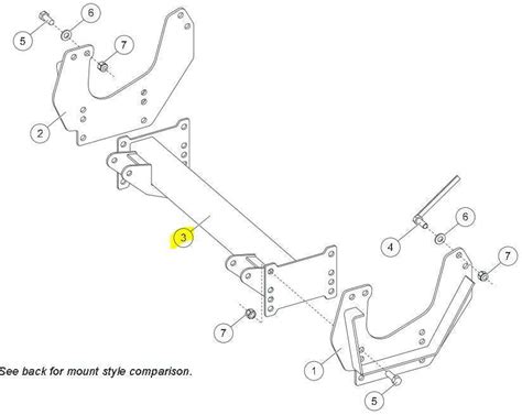 Western Snowex Part 29425 Mount Pushbeam Assembly For Mount 31553