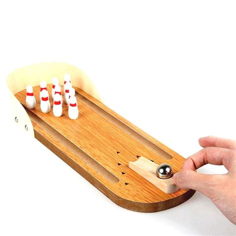 Mini Wooden Tabletop Bowling Game Cool Things To Buy