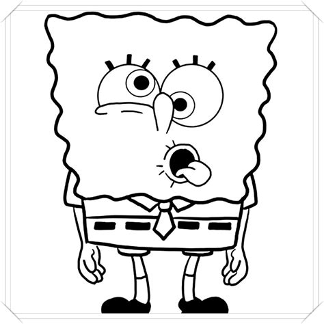 dibujos para colorear de bob esponja faciles - 🥇 Dibujo imágenes