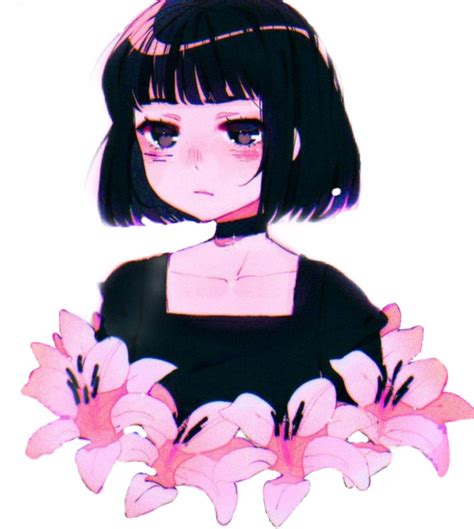 Images Of Anime Girl With Short Hair Black