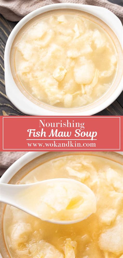 While soup is simmering, combine the cornstarch and water in a small bowl. Fish Maw Soup | Recipe in 2020 | Bisque soup recipes ...