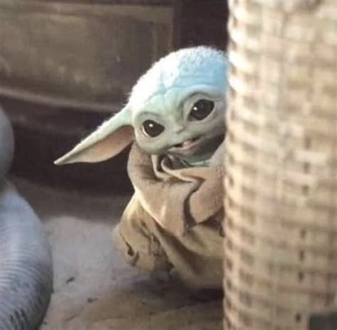 Make funny memes with meme maker. Hiding baby Yoda Blank Template - Imgflip