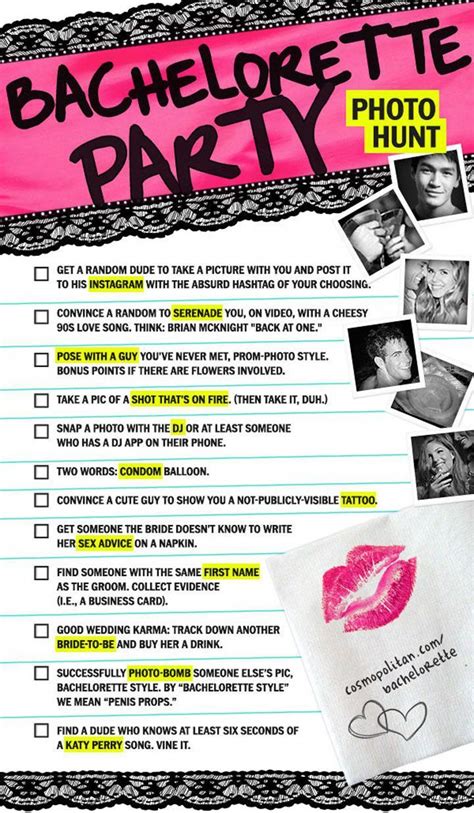 the only bachelorette party scavenger hunt you need bachelorette party games bachelorette